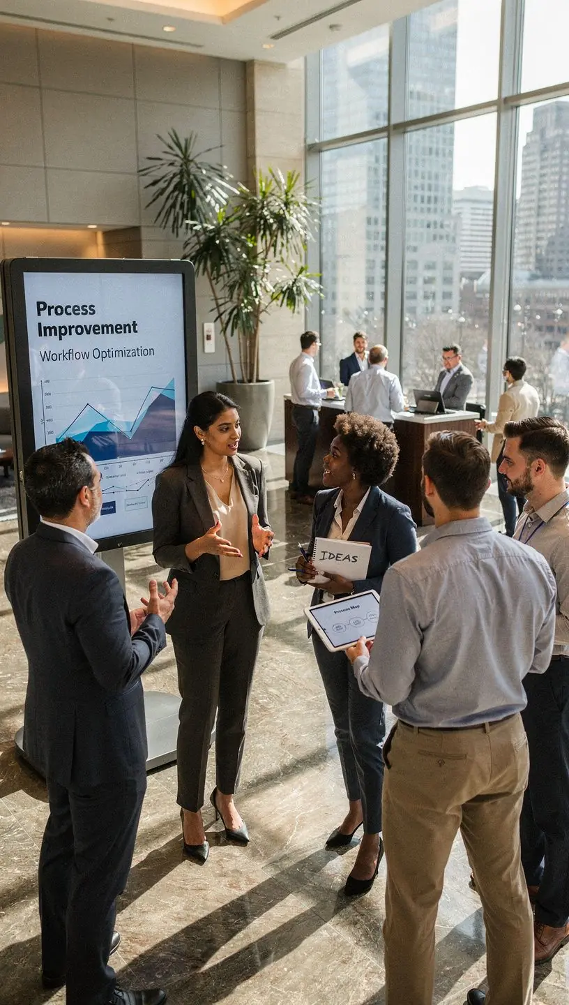 Business success celebration