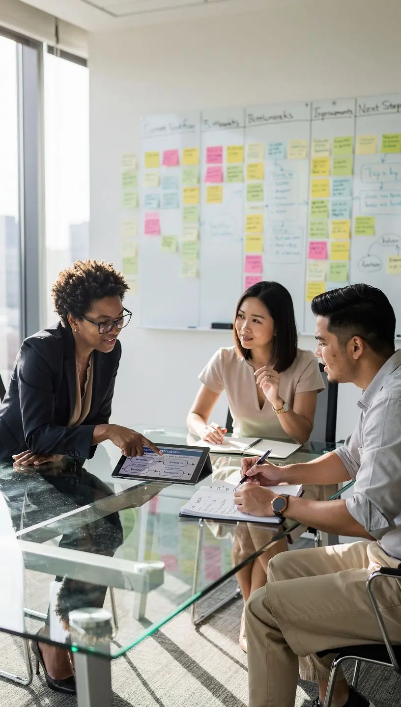 Professional business solutions illustration